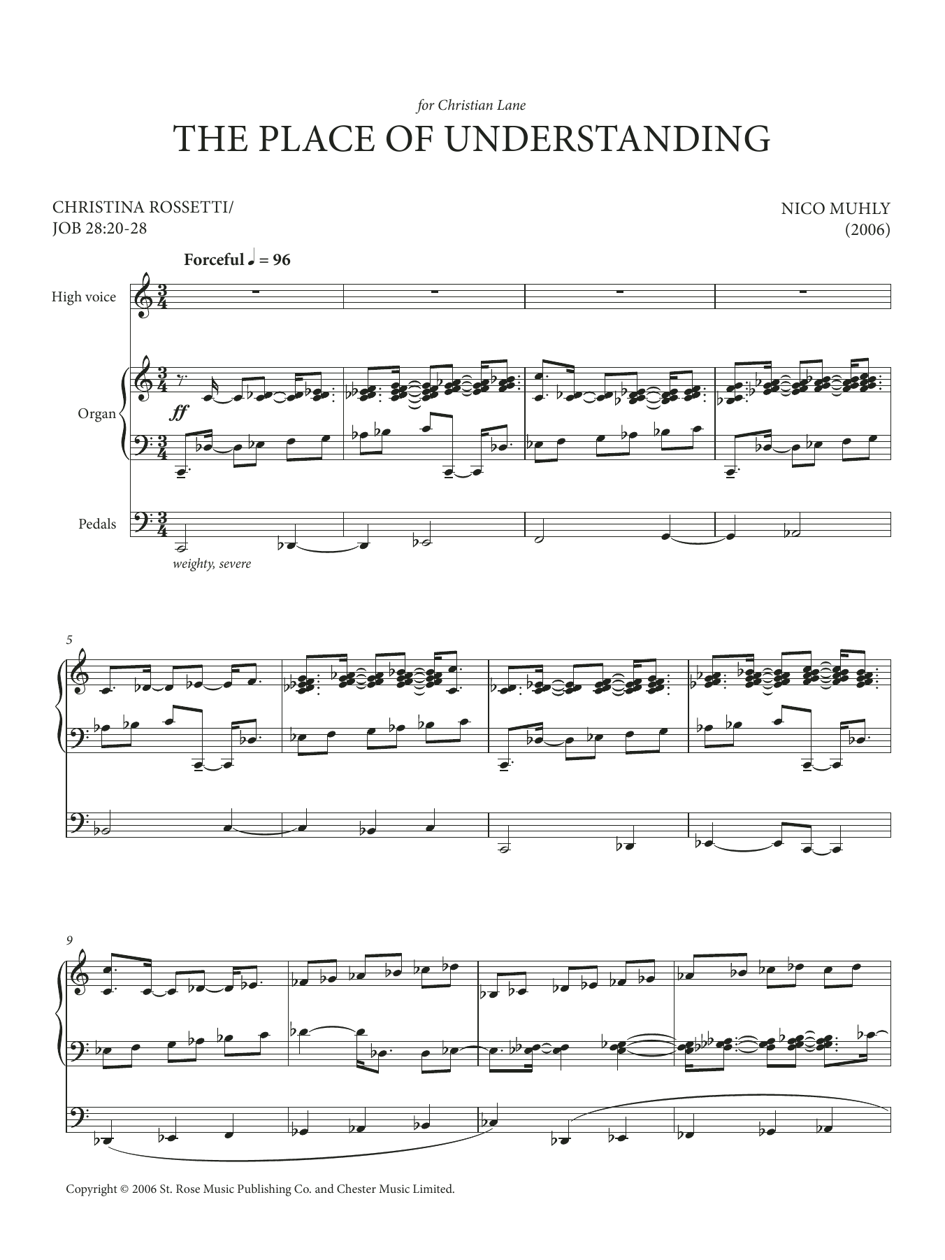 Download Nico Muhly The Place Of Understanding (for High Voice and Organ) Sheet Music and learn how to play Piano & Vocal PDF digital score in minutes