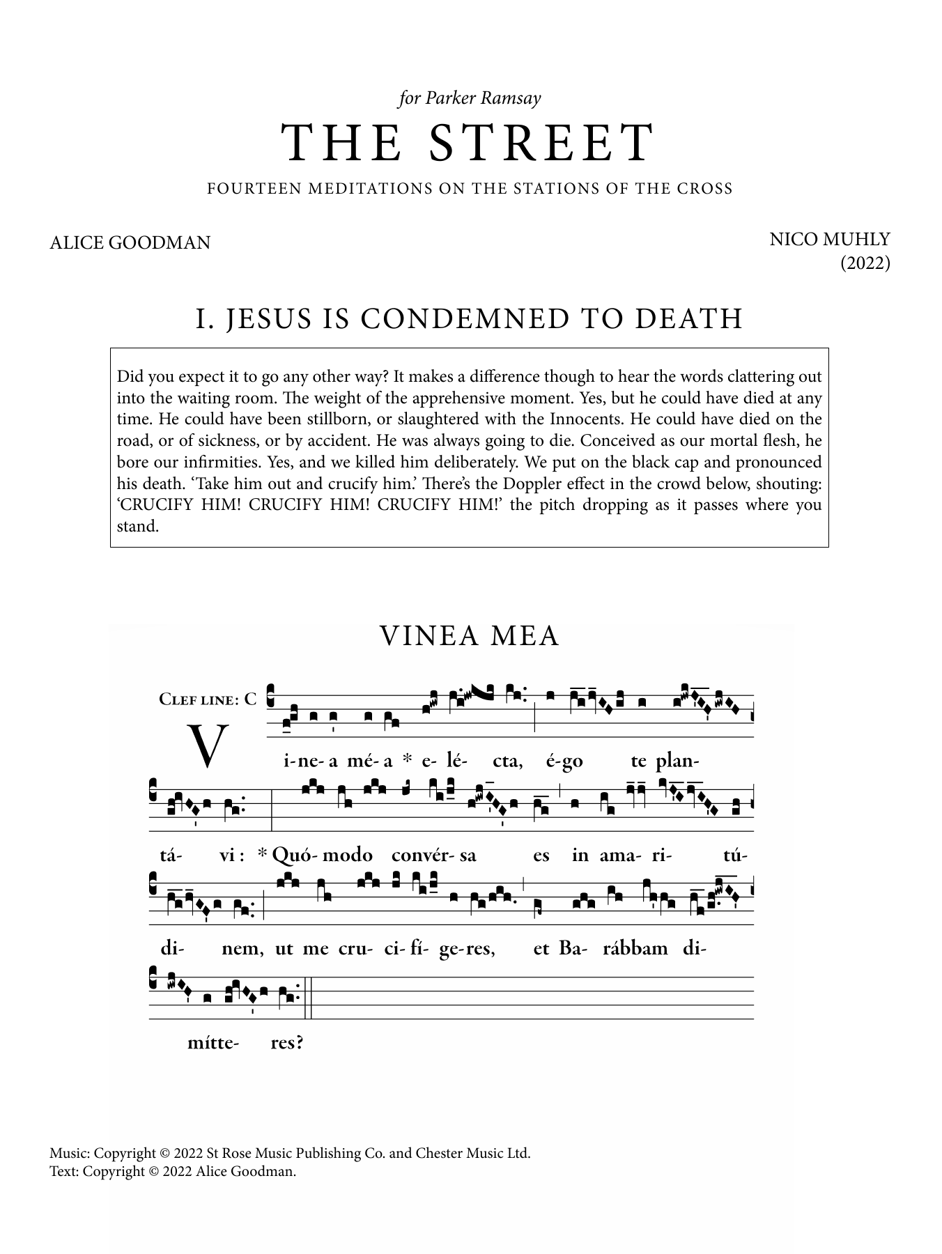 Download Nico Muhly The Street Sheet Music and learn how to play Harp PDF digital score in minutes