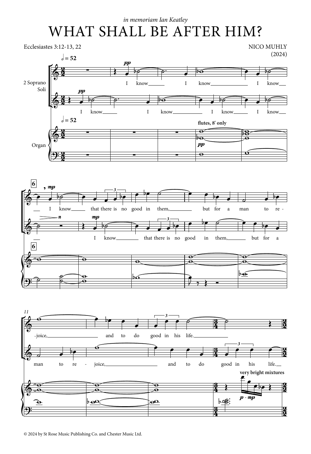 Download Nico Muhly What shall be after him? Sheet Music and learn how to play SATB Choir PDF digital score in minutes