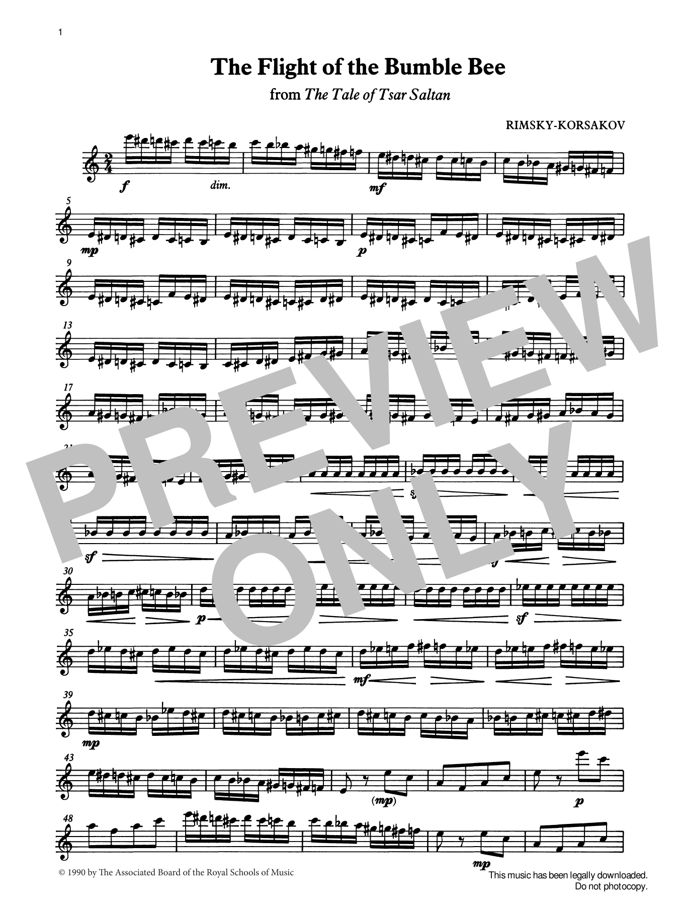 Download Nikolai Rimsky-Korsakov The Flight of the Bumble Bee from Graded Music for Tuned Percussion, Book IV Sheet Music and learn how to play Percussion Solo PDF digital score in minutes