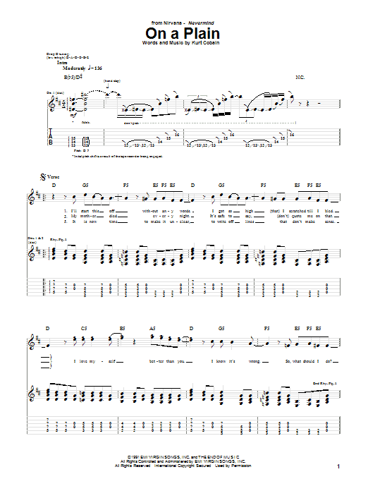 Download Nirvana On A Plain Sheet Music and learn how to play Ukulele PDF digital score in minutes