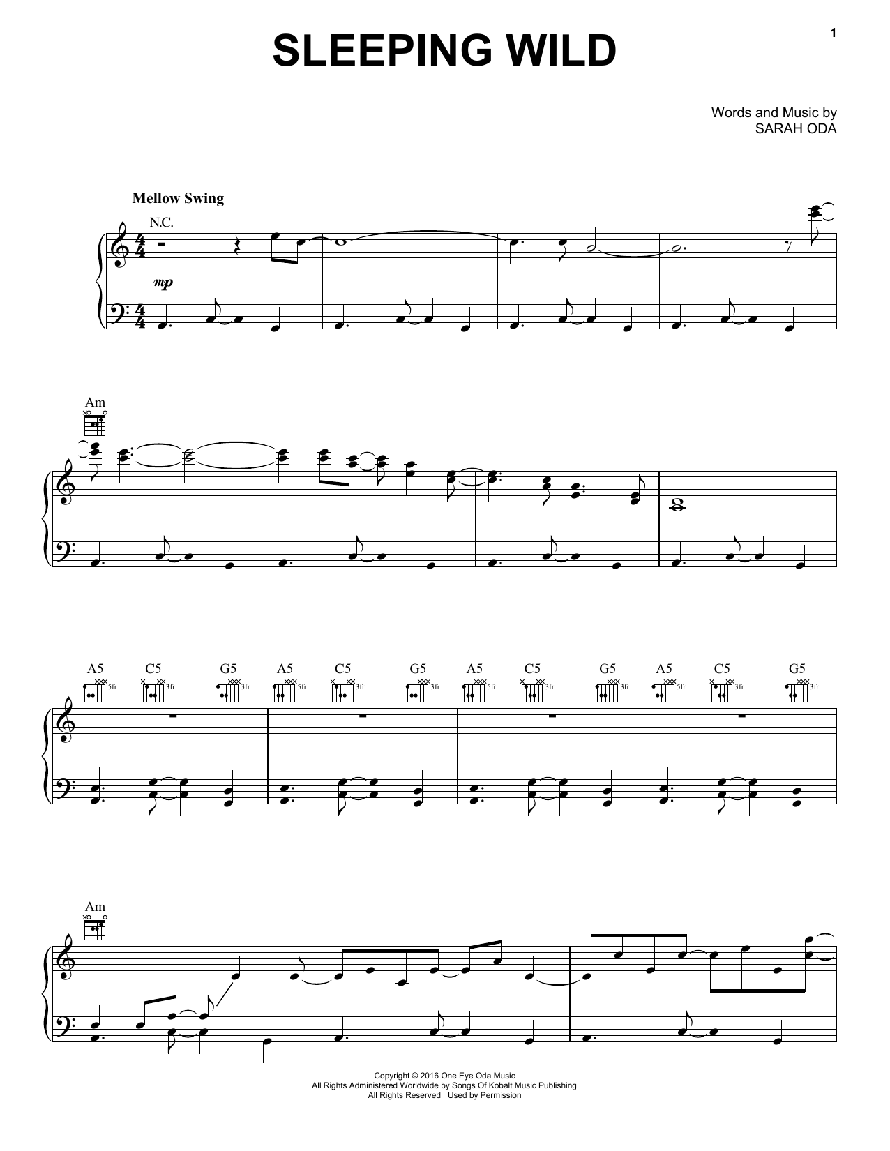 Download Norah Jones Sleeping Wild Sheet Music and learn how to play Piano, Vocal & Guitar (Right-Hand Melody) PDF digital score in minutes