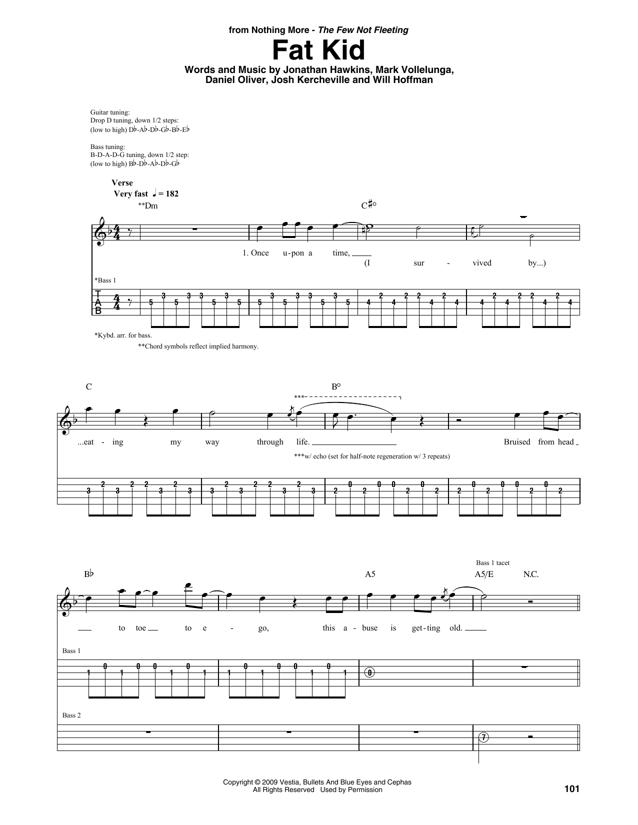 Download Nothing More Fat Kid Sheet Music and learn how to play Guitar Rhythm Tab PDF digital score in minutes