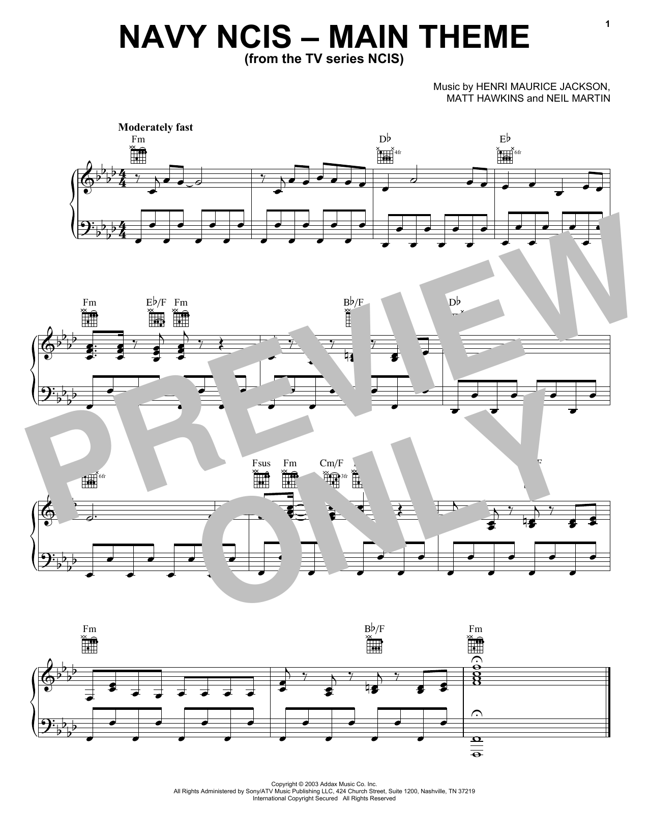 Download Numeriklab Navy NCIS (Main Theme) Sheet Music and learn how to play Piano Solo PDF digital score in minutes