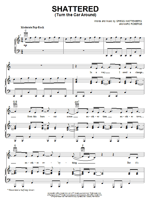 Download O.A.R. Shattered (Turn The Car Around) Sheet Music and learn how to play Ukulele PDF digital score in minutes