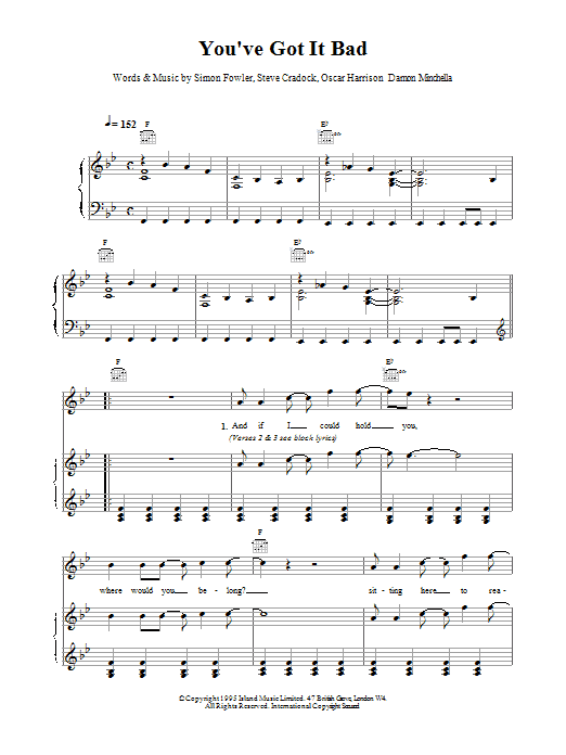 Download Ocean Colour Scene You've Got It Bad Sheet Music and learn how to play Guitar Tab PDF digital score in minutes