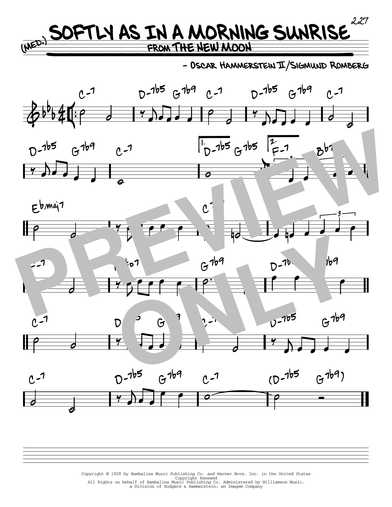 Download Oscar Hammerstein II Softly As In A Morning Sunrise Sheet Music and learn how to play Melody Line, Lyrics & Chords PDF digital score in minutes