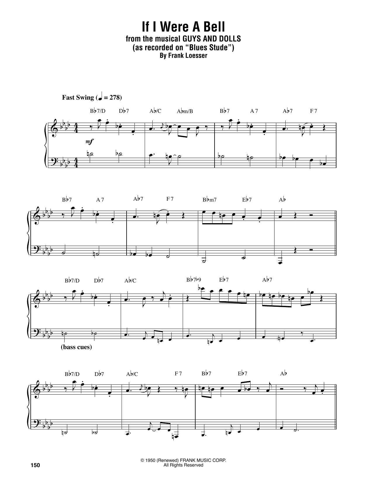Download Oscar Peterson If I Were A Bell Sheet Music and learn how to play Piano Transcription PDF digital score in minutes
