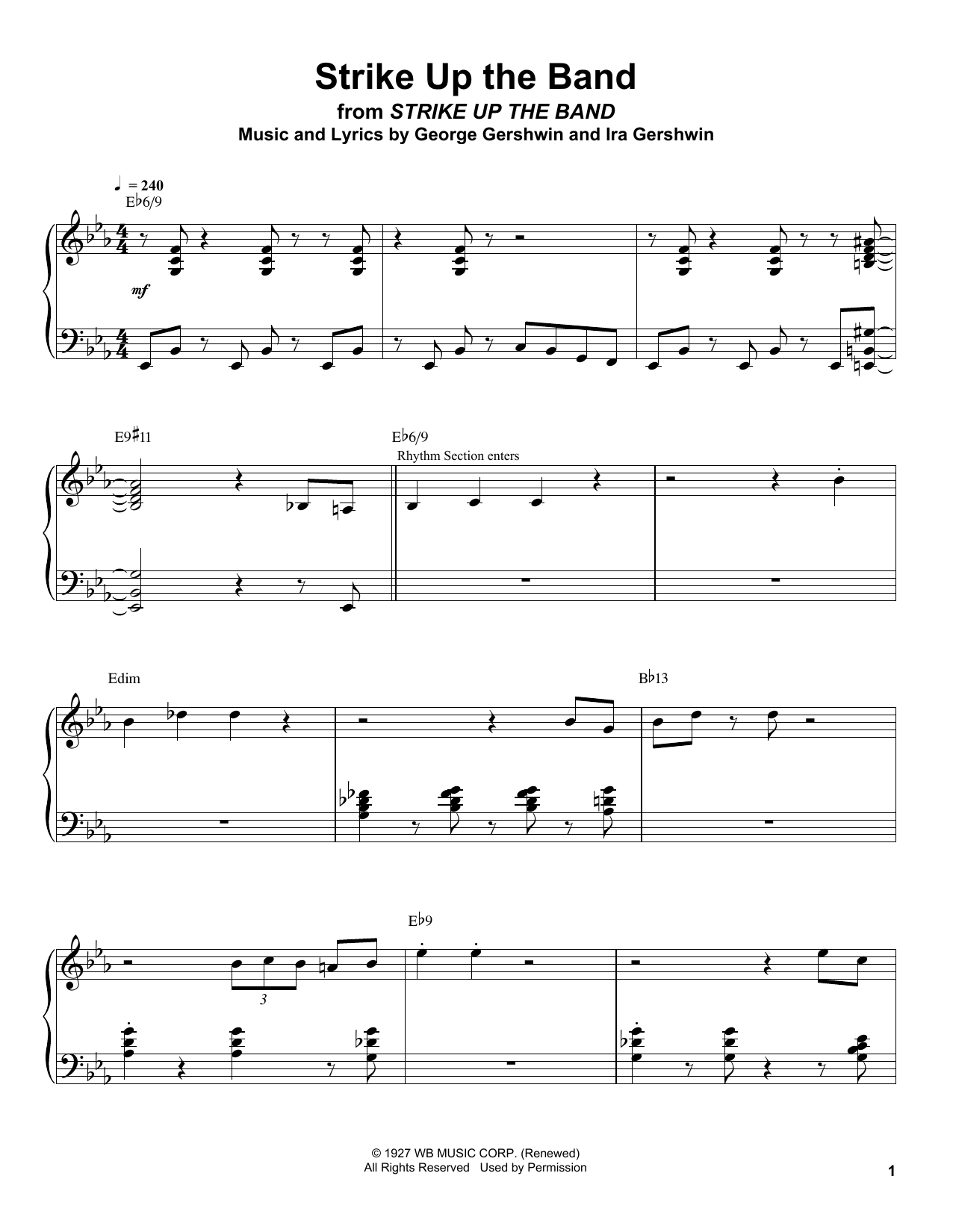 Download Oscar Peterson Strike Up The Band Sheet Music and learn how to play Piano Transcription PDF digital score in minutes