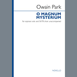 Download or print Owain Park O Magnum Mysterium Sheet Music Printable PDF -page score for A Cappella / arranged SATB Choir SKU: 511936.