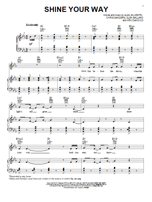 Download Owl City and Yuna Shine Your Way Sheet Music and learn how to play Piano PDF digital score in minutes