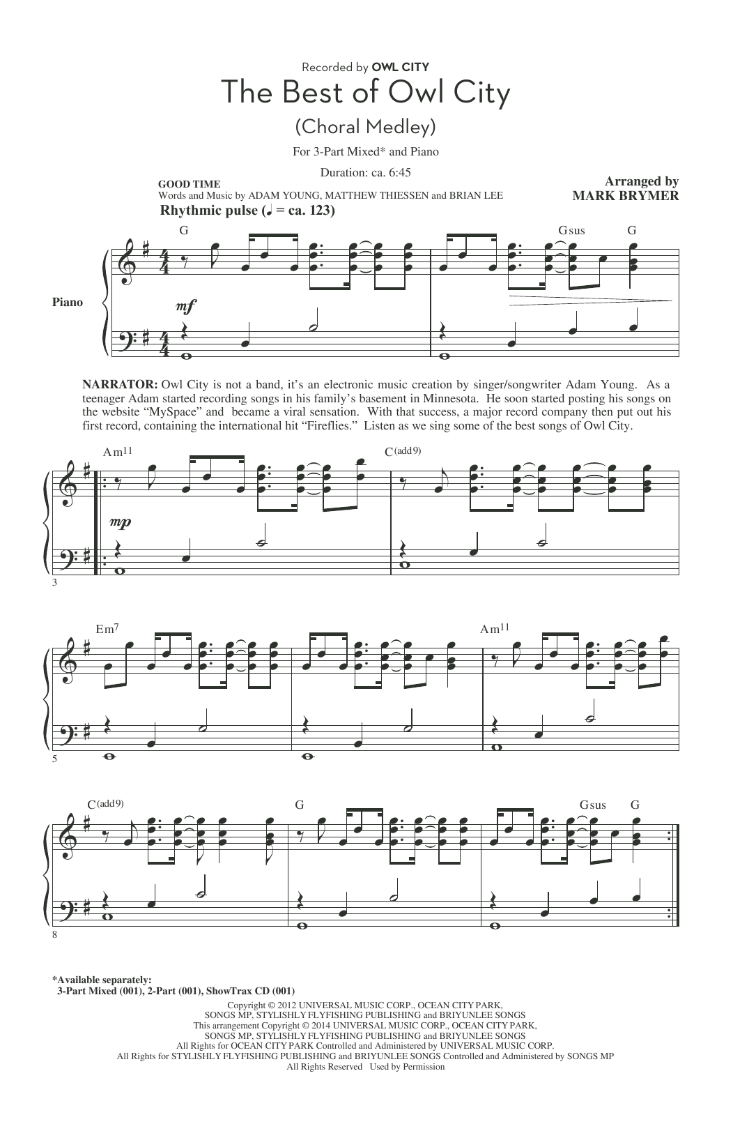 Download Mark Brymer Fireflies Sheet Music and learn how to play 2-Part Choir PDF digital score in minutes