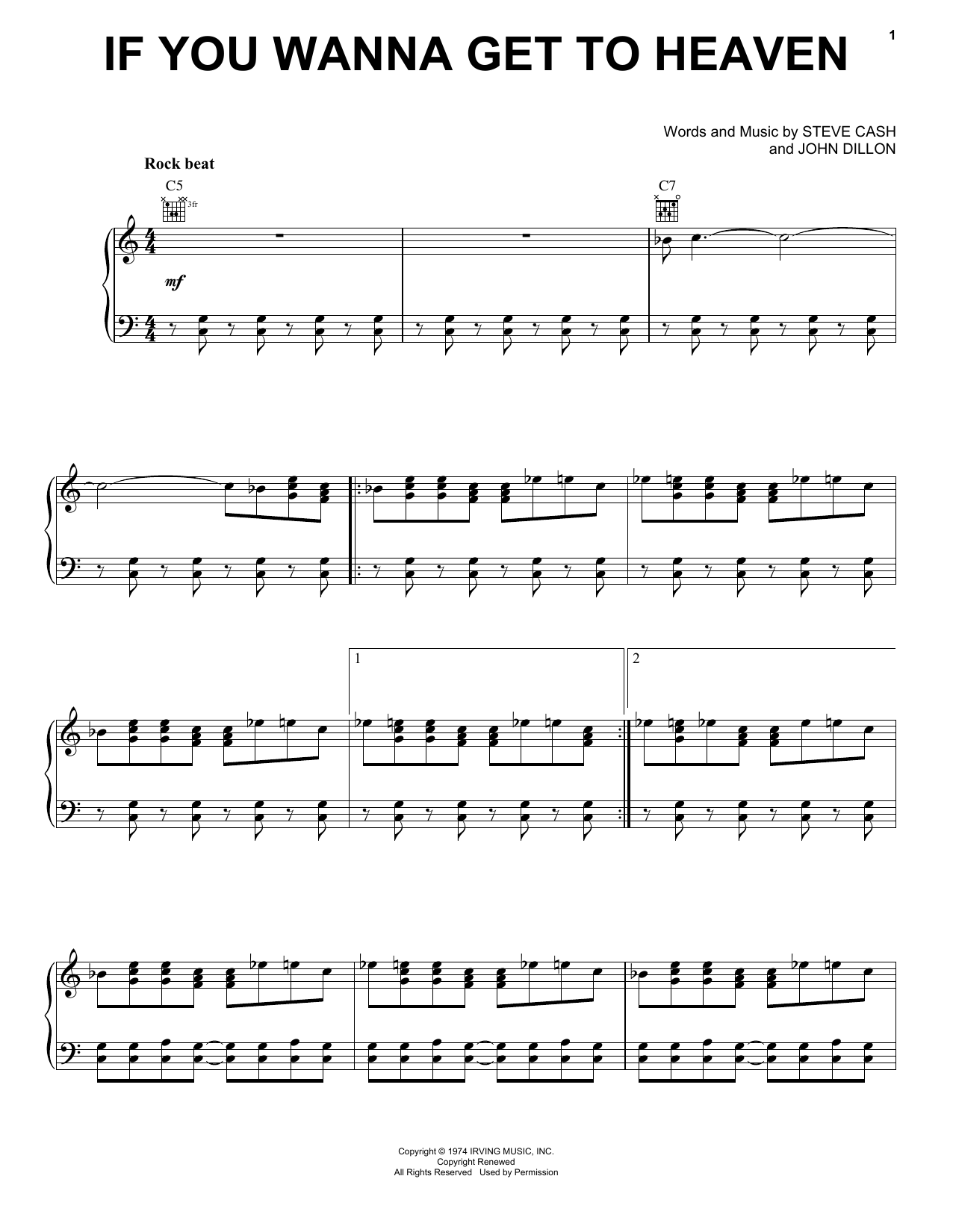 Download Ozakee Mountain Daredevils If You Wanna Get To Heaven Sheet Music and learn how to play Piano, Vocal & Guitar (Right-Hand Melody) PDF digital score in minutes