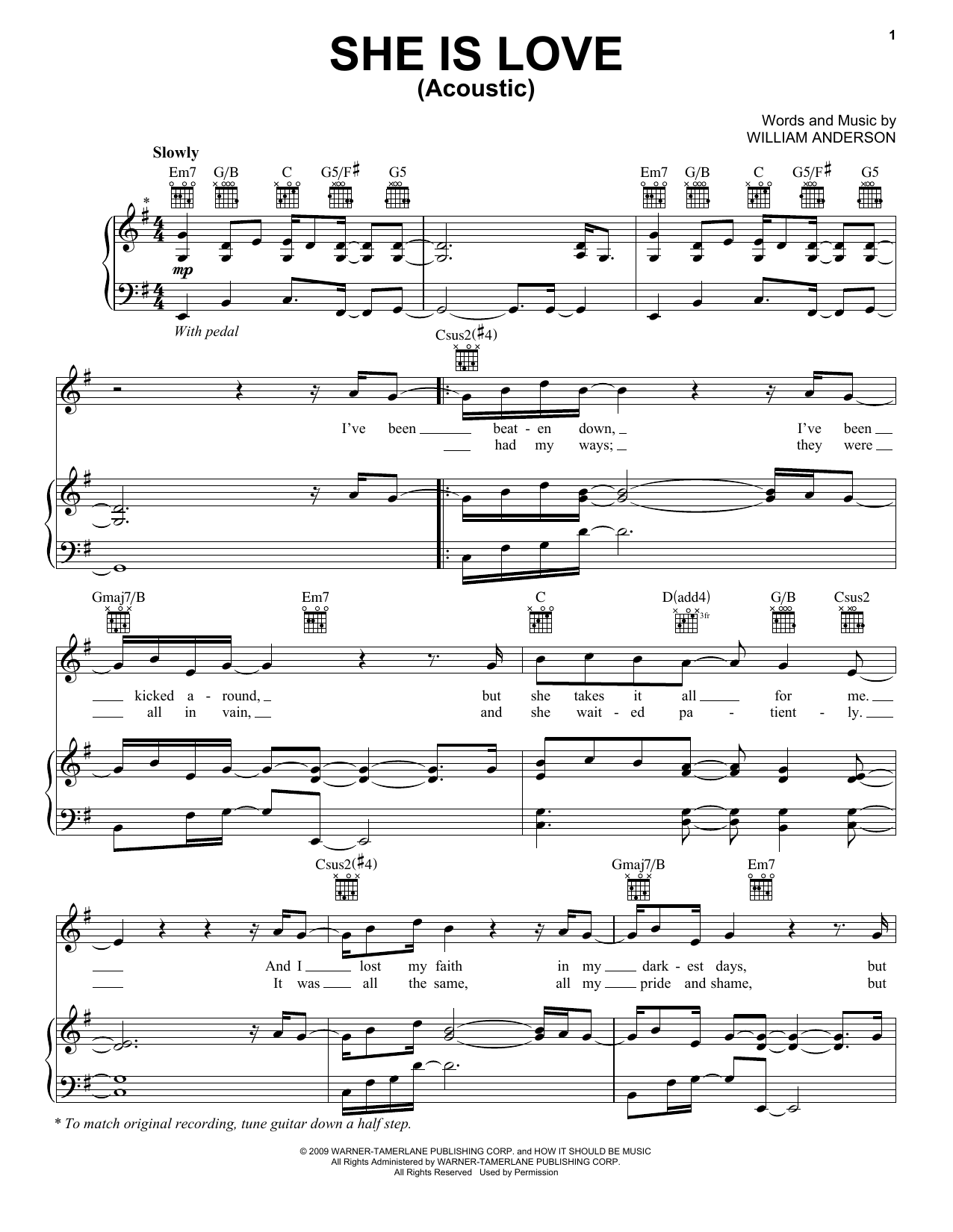 Download Parachute She Is Love Sheet Music and learn how to play Piano, Vocal & Guitar Chords (Right-Hand Melody) PDF digital score in minutes