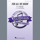 Download or print Paris Rutherford For All We Know Sheet Music Printable PDF -page score for Concert / arranged SATB SKU: 186686.