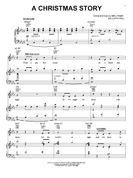 Download Pasek and Paul A Christmas Story Sheet Music and learn how to play Piano & Vocal PDF digital score in minutes