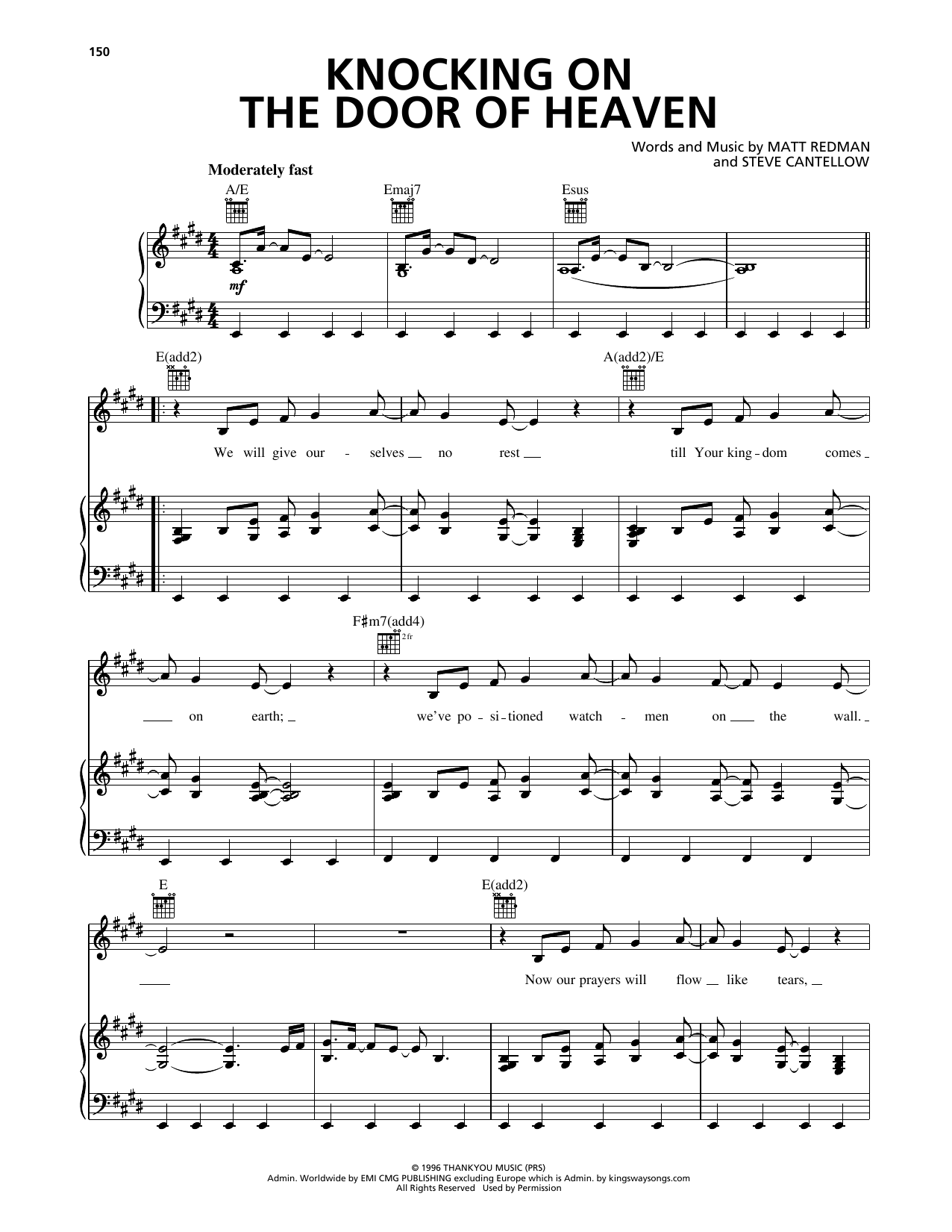Download Passion Knocking On The Door Of Heaven Sheet Music and learn how to play Piano, Vocal & Guitar Chords (Right-Hand Melody) PDF digital score in minutes