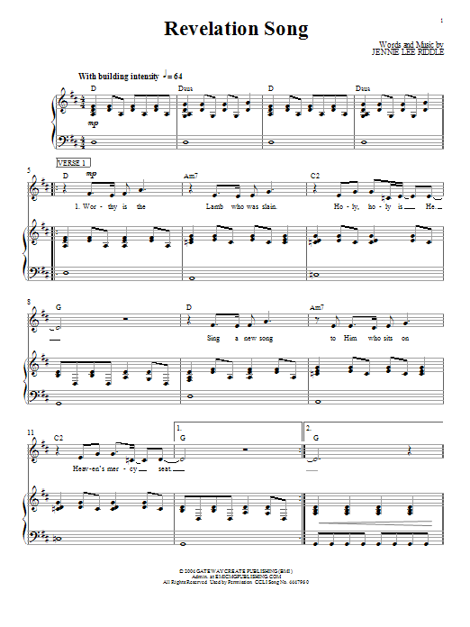 Download Passion Revelation Song Sheet Music and learn how to play Piano, Vocal & Guitar (Right-Hand Melody) PDF digital score in minutes