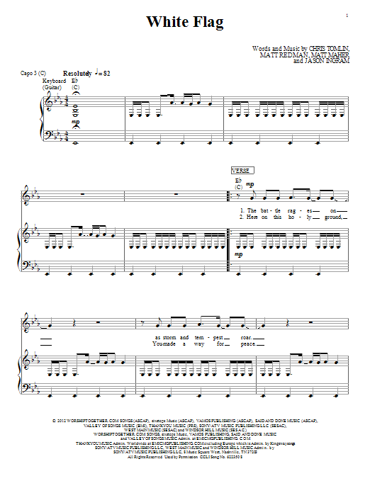 Download Passion White Flag Sheet Music and learn how to play Easy Guitar PDF digital score in minutes
