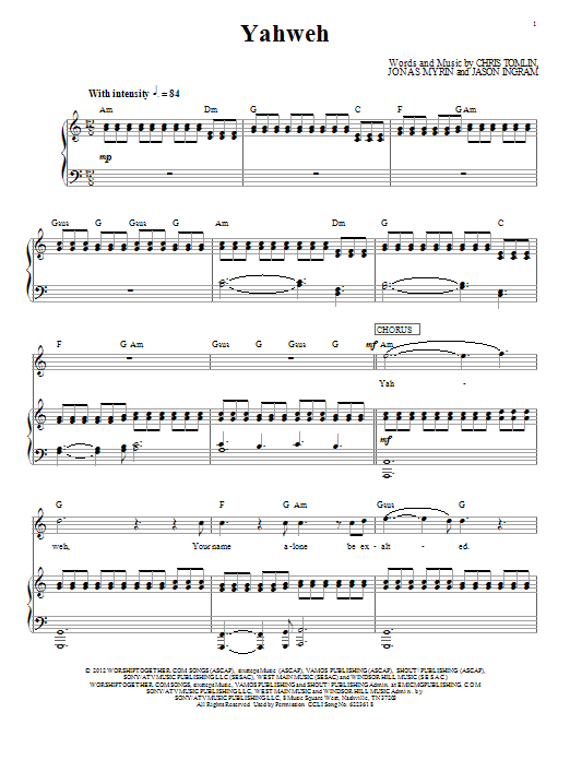 Download Passion Yahweh Sheet Music and learn how to play Piano, Vocal & Guitar (Right-Hand Melody) PDF digital score in minutes