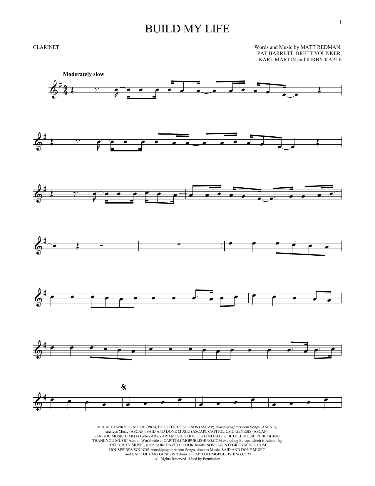 Download Pat Barrett Build My Life Sheet Music and learn how to play Violin Solo PDF digital score in minutes