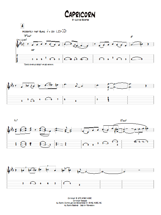 Download Pat Metheny Capricorn Sheet Music and learn how to play Guitar Tab PDF digital score in minutes