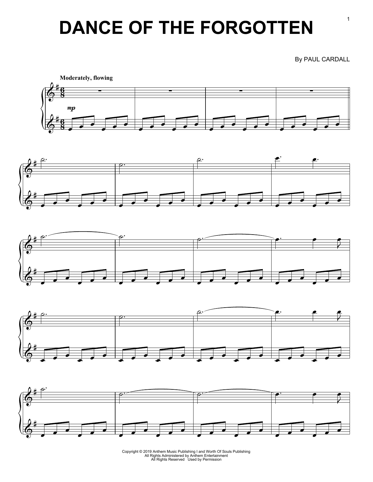 Download Paul Cardall Dance Of The Forgotten Sheet Music and learn how to play Piano Solo PDF digital score in minutes