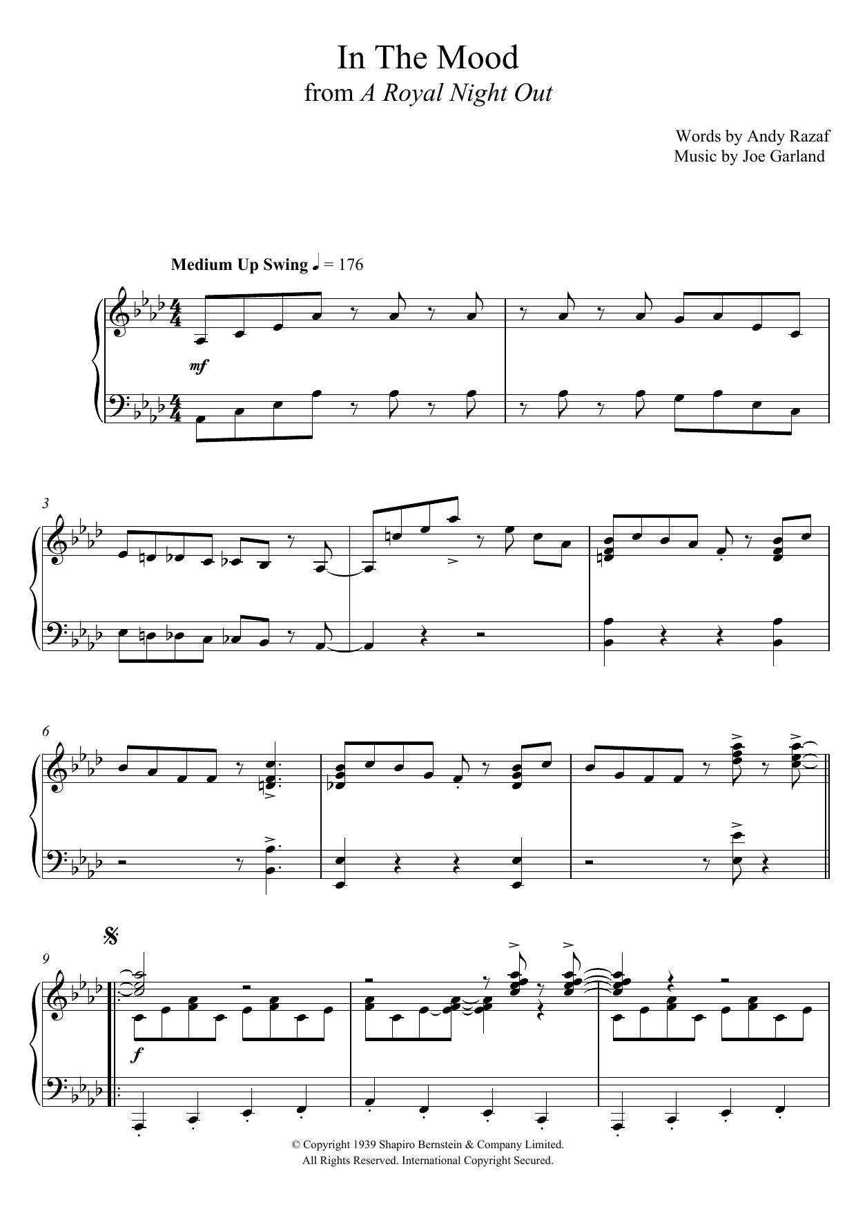 Download Paul Englishby In The Mood Sheet Music and learn how to play Piano PDF digital score in minutes
