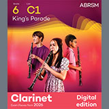 Download or print Paul Harris King's Parade (Grade 6, list C1, from the ABRSM Clarinet Syllabus from 2026) Sheet Music Printable PDF -page score for Classical / arranged Clarinet Solo SKU: 1765118.