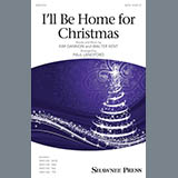 Download or print Paul Langford I'll Be Home For Christmas Sheet Music Printable PDF -page score for Christmas / arranged TTBB SKU: 195599.