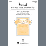 Download or print Paul Laurence Dunbar Sunset (The River Sleeps Beneath The Sky) Sheet Music Printable PDF -page score for Concert / arranged 2-Part Choir SKU: 407600.