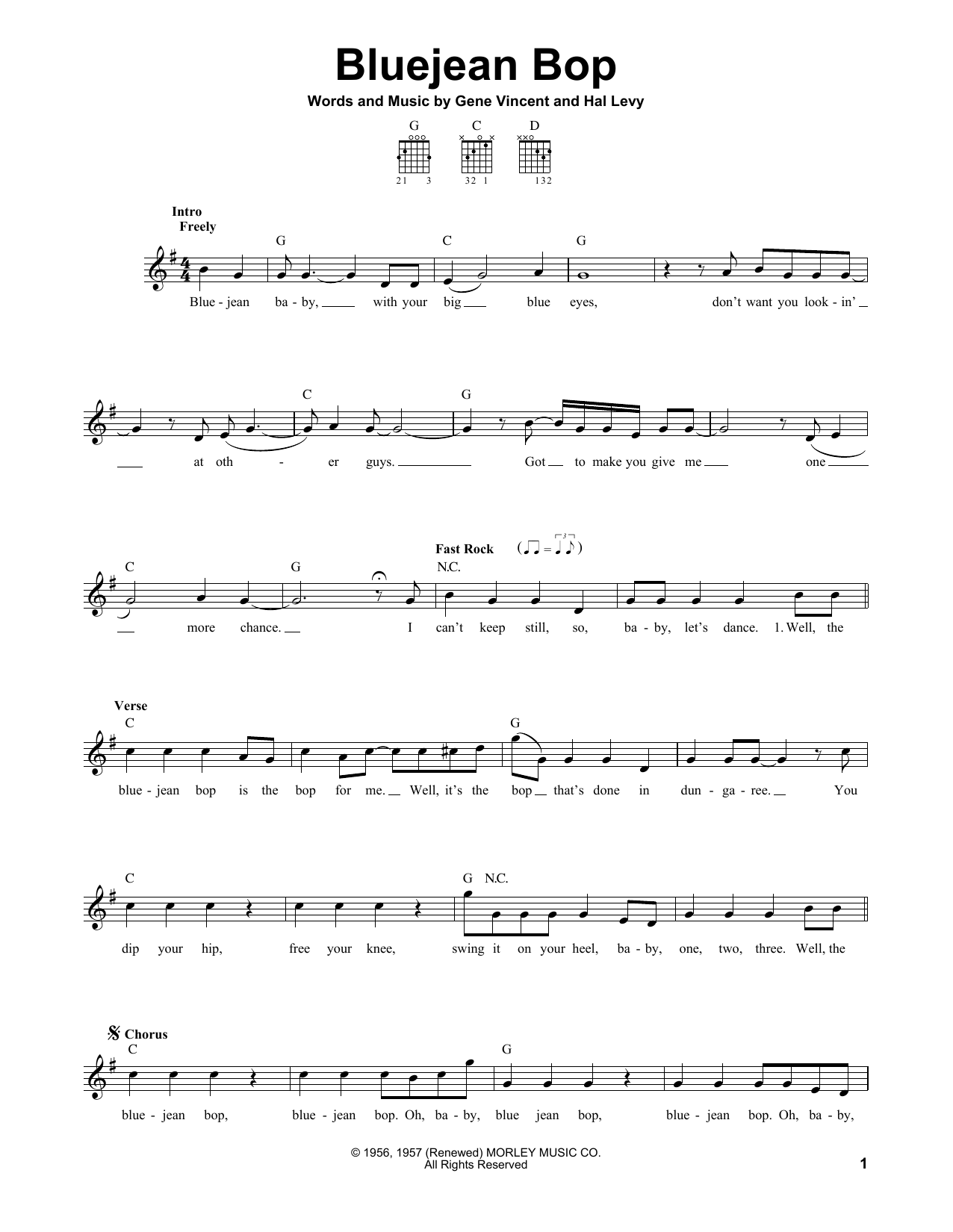 Download Paul McCartney Bluejean Bop Sheet Music and learn how to play Easy Guitar PDF digital score in minutes