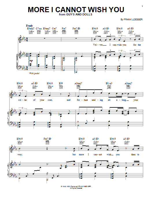 Download Paul McCartney More I Cannot Wish You Sheet Music and learn how to play Piano, Vocal & Guitar (Right-Hand Melody) PDF digital score in minutes