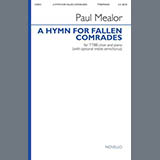 Download or print Paul Mealor A Hymn For Fallen Comrades Sheet Music Printable PDF -page score for Concert / arranged TTBB Choir SKU: 507500.