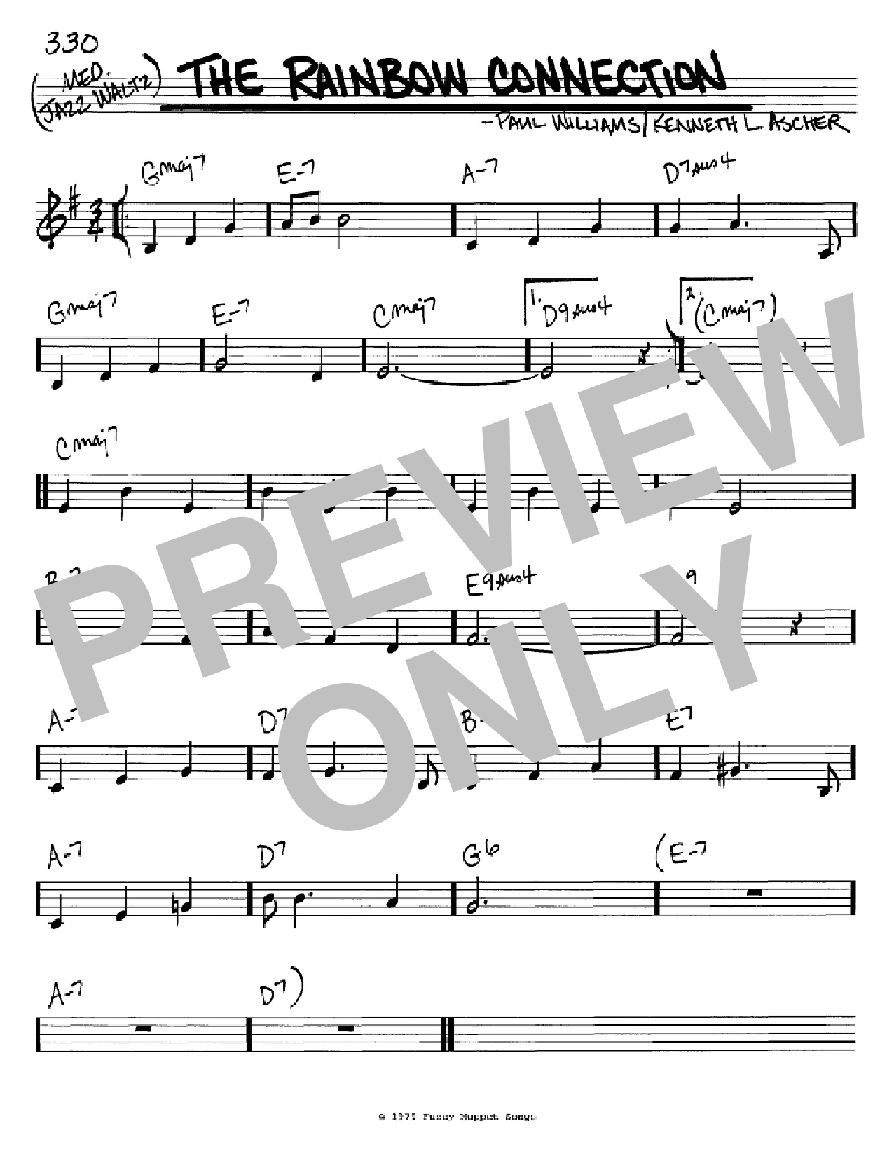 Download Paul Williams The Rainbow Connection Sheet Music and learn how to play SPREP PDF digital score in minutes