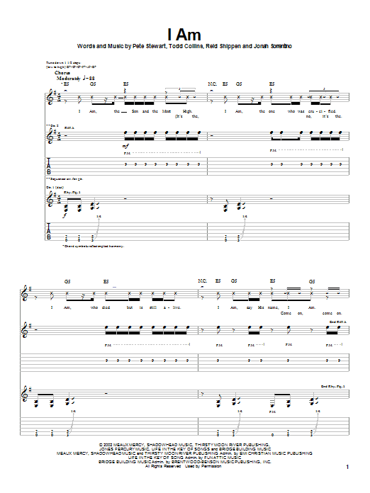 Download Peace Of Mind I Am Sheet Music and learn how to play Guitar Tab PDF digital score in minutes