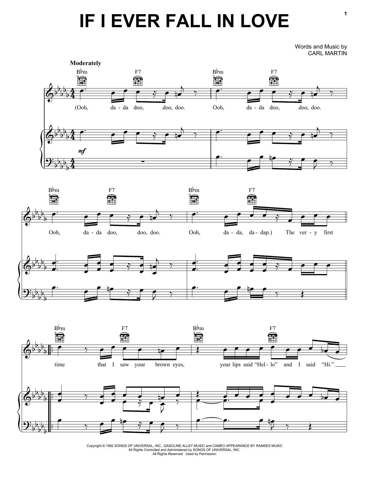 Download Pentatonix If I Ever Fall In Love Sheet Music and learn how to play Piano, Vocal & Guitar (Right-Hand Melody) PDF digital score in minutes
