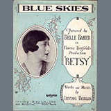 Download or print Pete Seeger Blue Skies Sheet Music Printable PDF -page score for Jazz / arranged Banjo SKU: 178641.