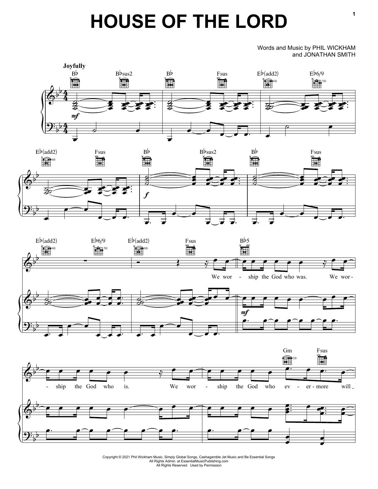 Download Phil Wickham House Of The Lord Sheet Music and learn how to play Trumpet Solo PDF digital score in minutes