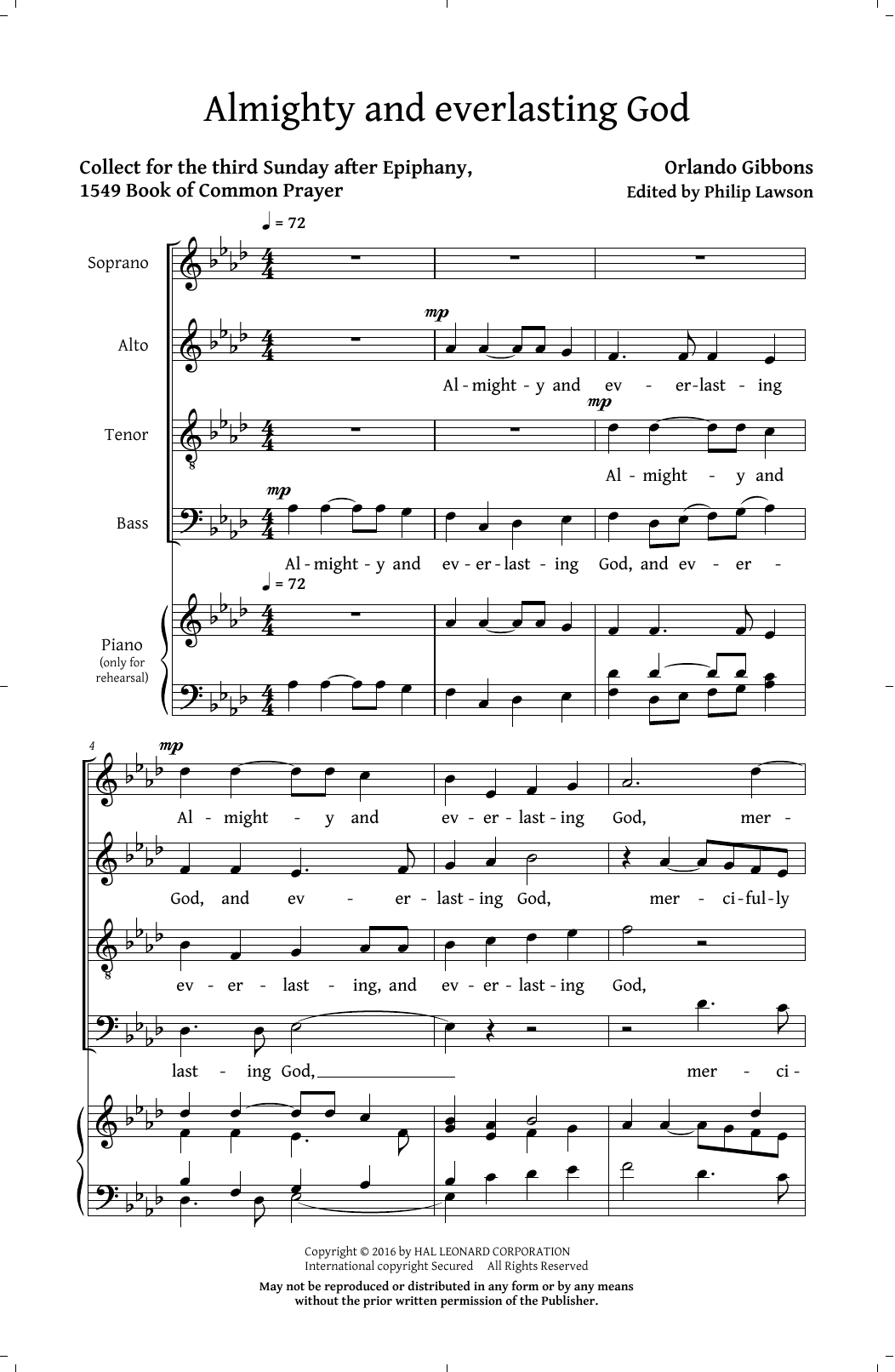 Download Philip Lawson Five English Anthems (Collection) Sheet Music and learn how to play SATB PDF digital score in minutes