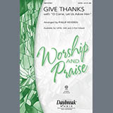 Download or print Phillip Keveren Give Thanks (with O Come Let Us Adore Him) Sheet Music Printable PDF -page score for Sacred / arranged SAB SKU: 98326.