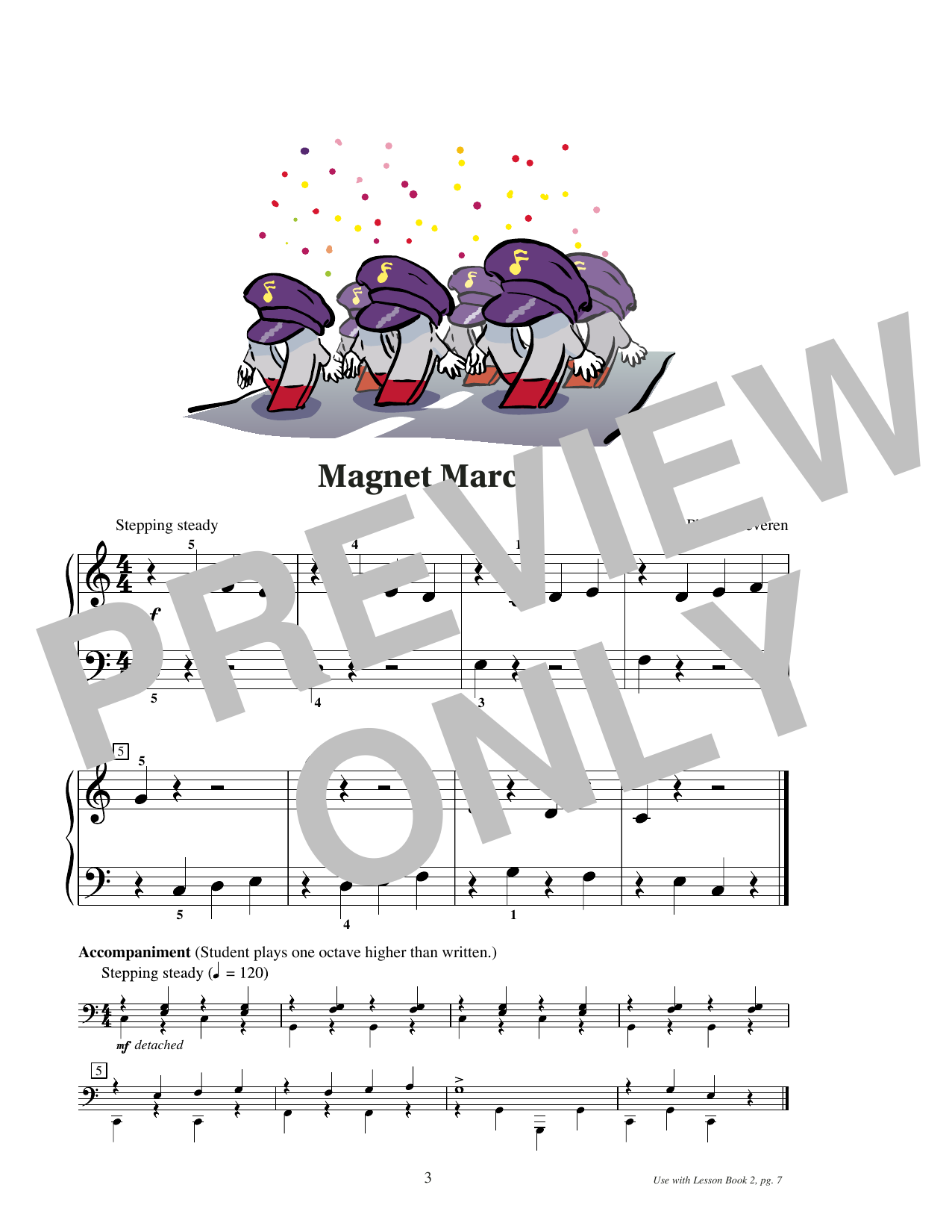 Download Phillip Keveren Magnet March Sheet Music and learn how to play Educational Piano PDF digital score in minutes
