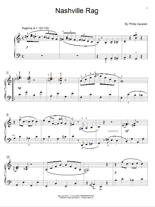 Download Phillip Keveren Nashville Rag Sheet Music and learn how to play Easy Piano PDF digital score in minutes