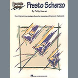 Download or print Phillip Keveren Presto Scherzo (from Presto Scherzo) (for 2 pianos) Sheet Music Printable PDF -page score for Classical / arranged Piano Duet SKU: 423640.