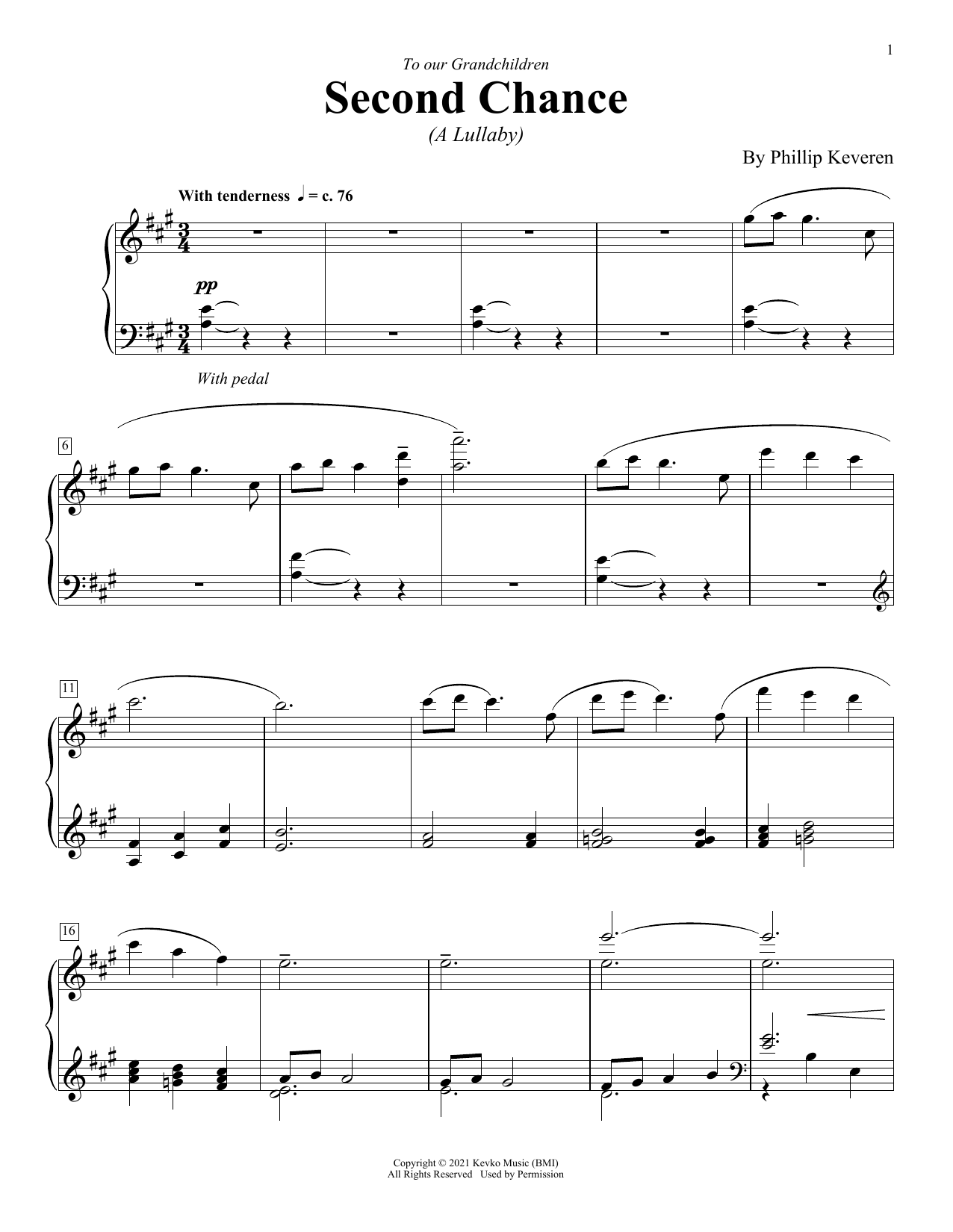 Download Phillip Keveren Second Chance Sheet Music and learn how to play Piano Solo PDF digital score in minutes