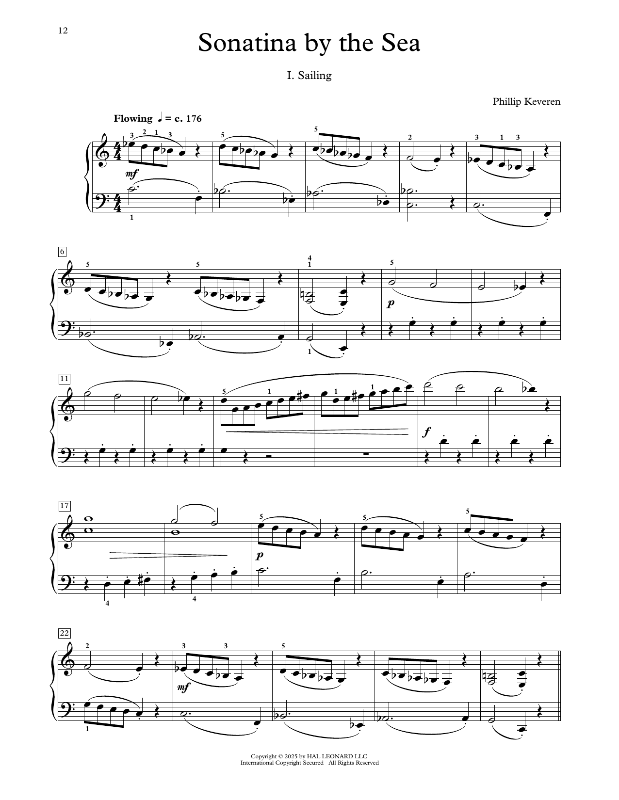 Download Phillip Keveren Sonatina By The Sea Sheet Music and learn how to play Educational Piano PDF digital score in minutes