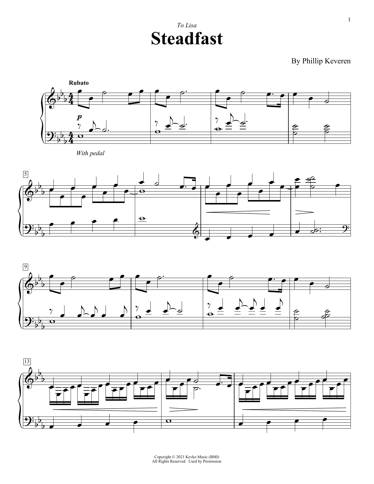 Download Phillip Keveren Steadfast Sheet Music and learn how to play Piano Solo PDF digital score in minutes