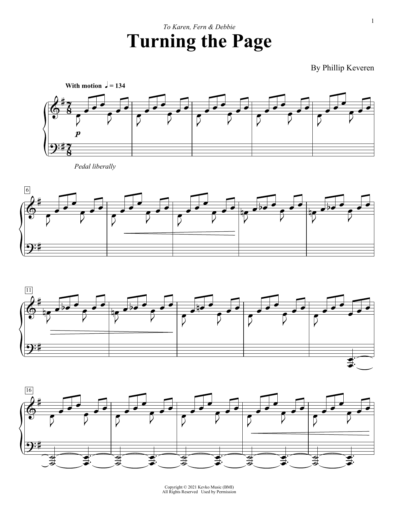Download Phillip Keveren Turning The Page Sheet Music and learn how to play Piano Solo PDF digital score in minutes