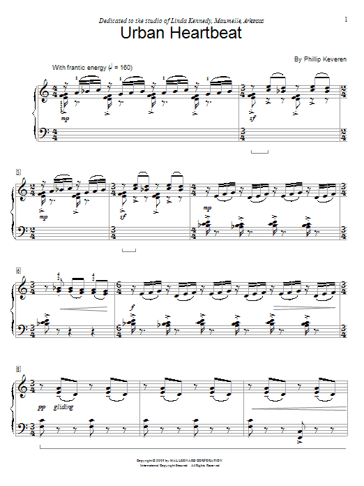 Download Phillip Keveren Urban Heartbeat Sheet Music and learn how to play Easy Piano PDF digital score in minutes