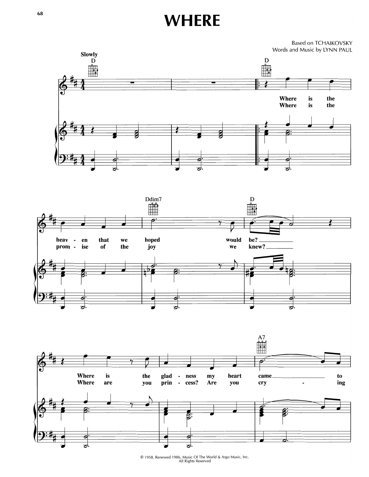 Download Platters Where Sheet Music and learn how to play Piano, Vocal & Guitar Chords (Right-Hand Melody) PDF digital score in minutes